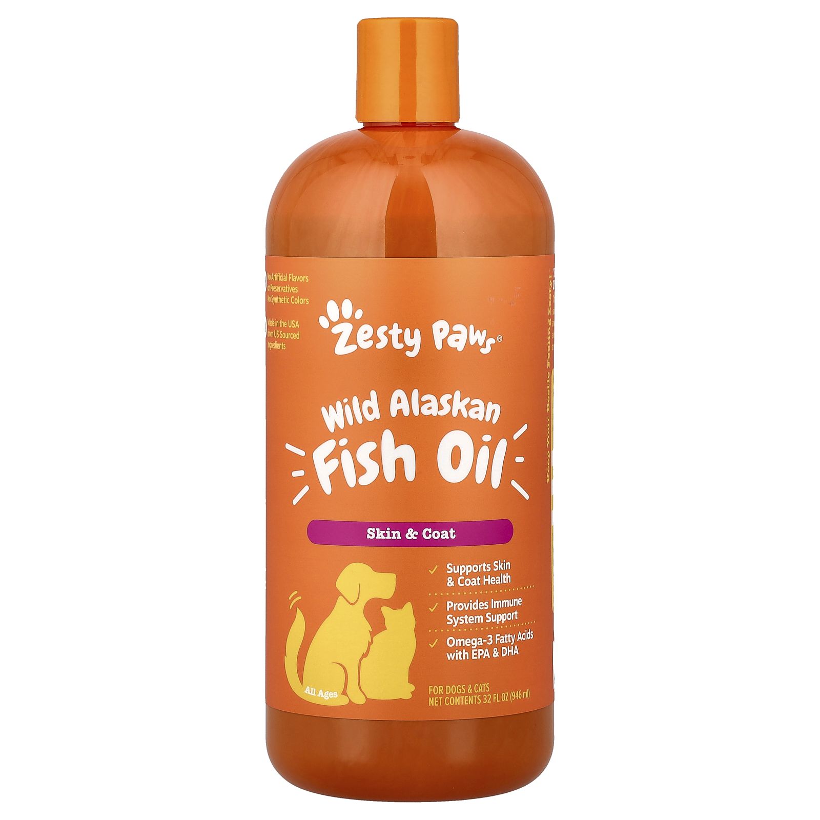 Salmon Oil 32oz front